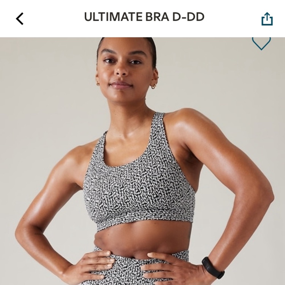 NWT Athleta Ultimate D-DD 2X sports bra, violet texture